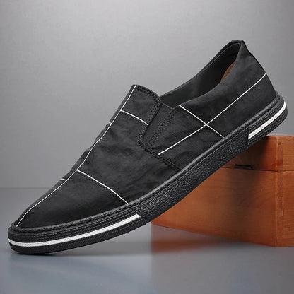 Mondrian Canvas Slip-Ons