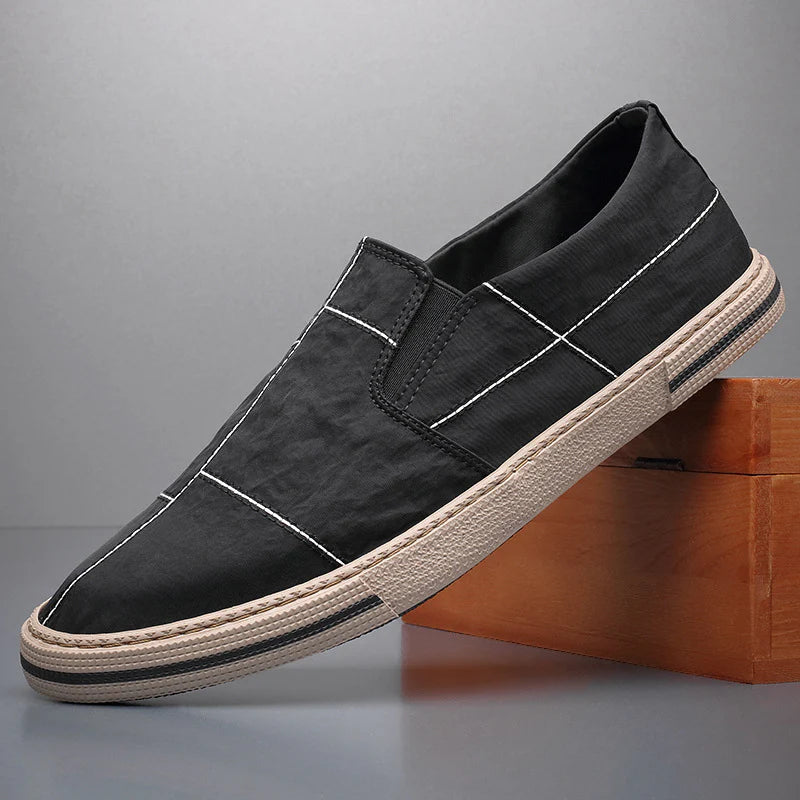 Mondrian Canvas Slip-Ons