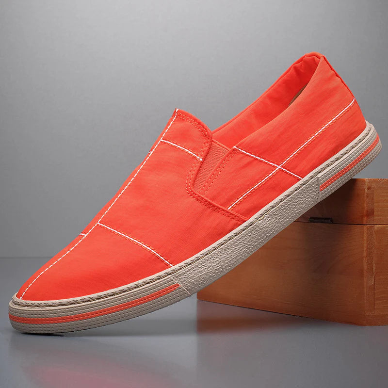 Mondrian Canvas Slip-Ons