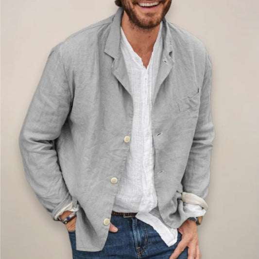 Men’s Lightweight Breathable Linen Casual Blazer