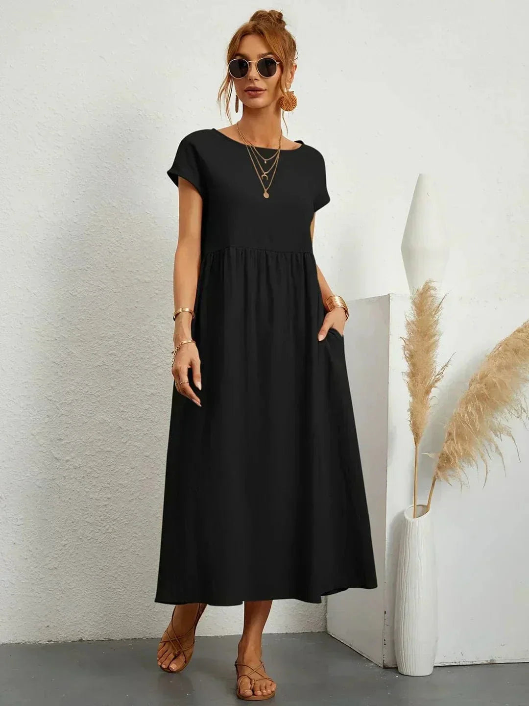 Eliana Summer Dress with Pockets