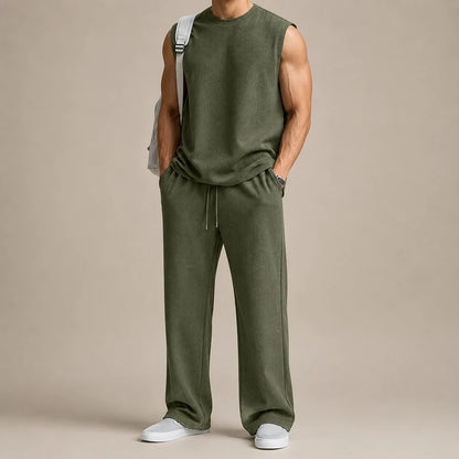 Men’s Sleeveless Knit Lounge Set