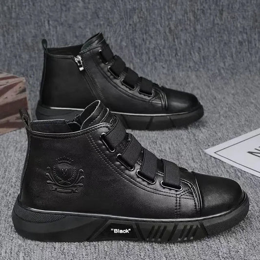 Casual British Black Boots