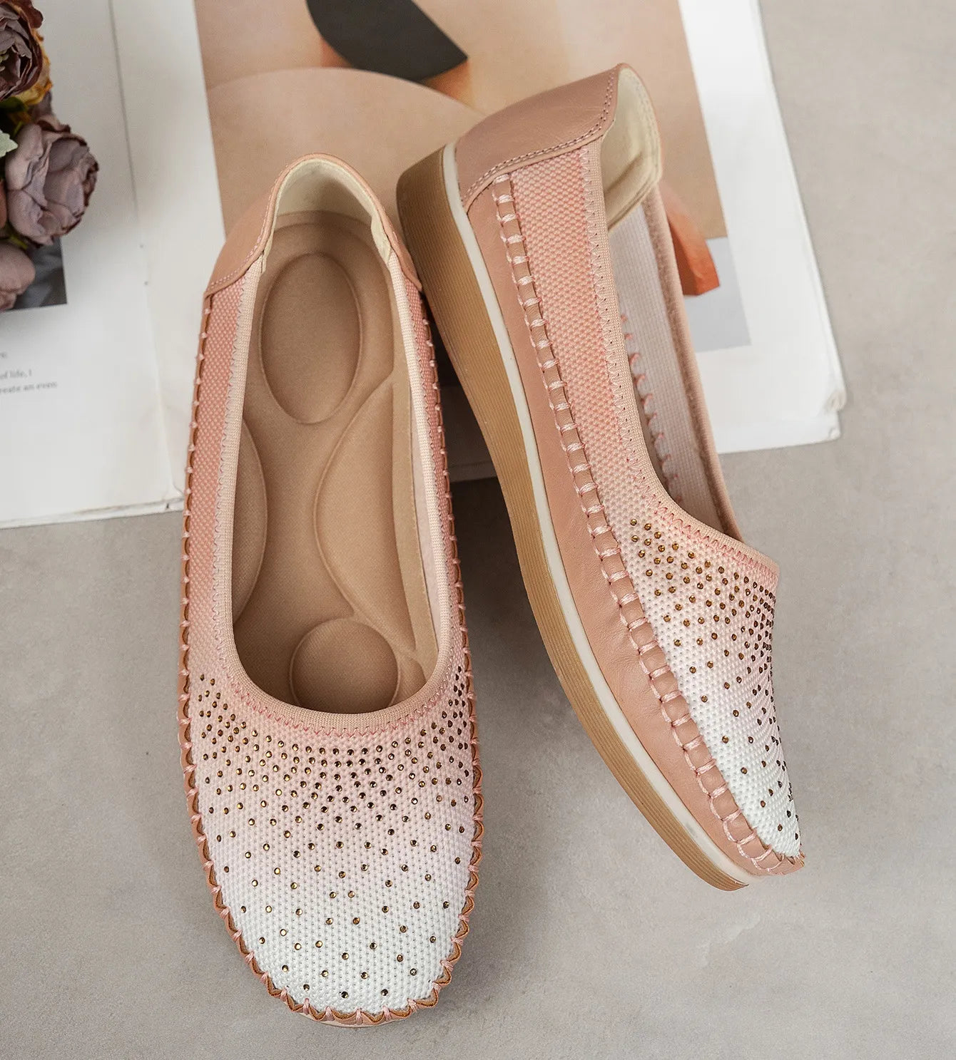 Women’s Breathable Cushioned Flat Loafers