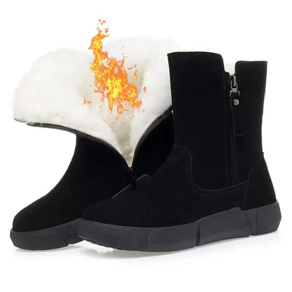 Women’s Waterproof Mid-Calf Snow Comfort Support Boots