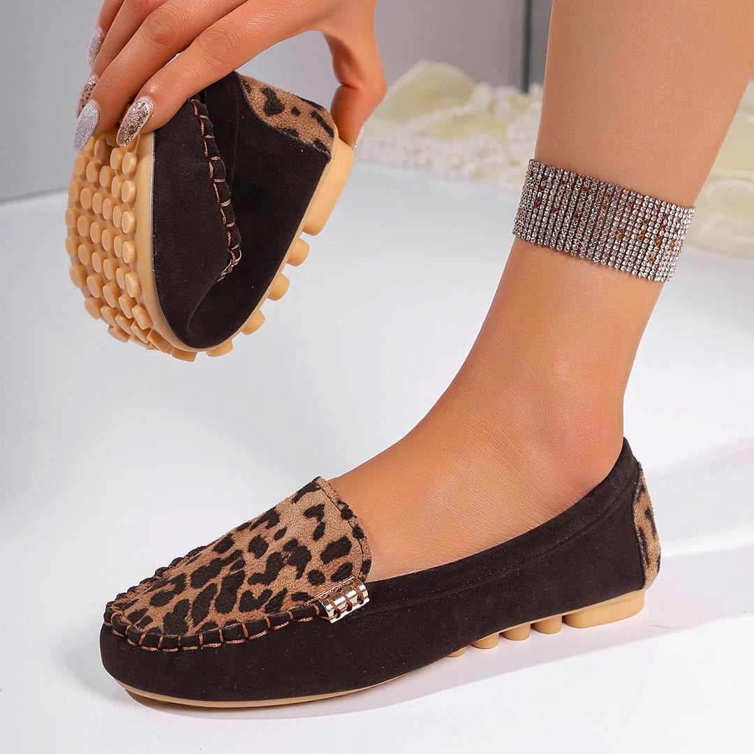 Women's Decorative Buckle Slip-On Loafers