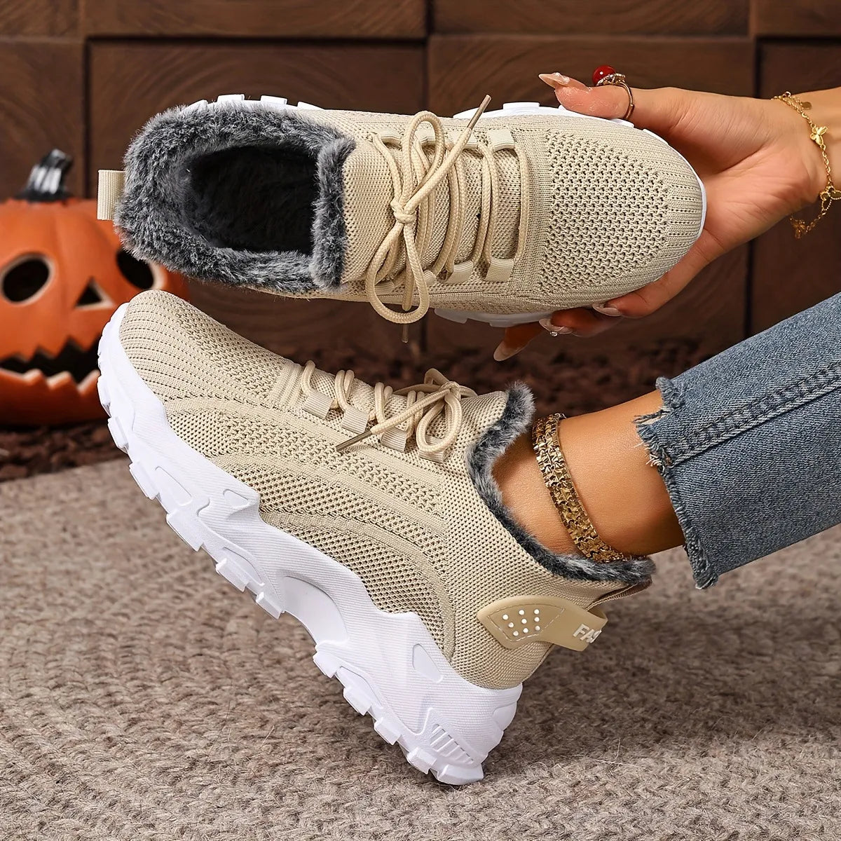 Women’s Plush Cotton Trainers