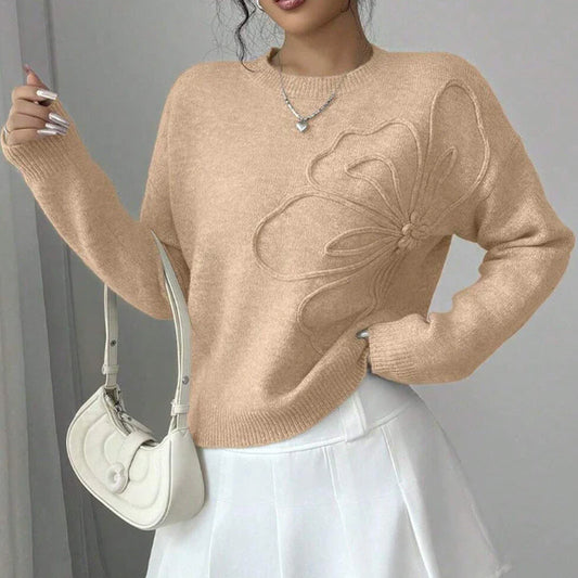 Women’s Soft Floral Detail Knit Jumper