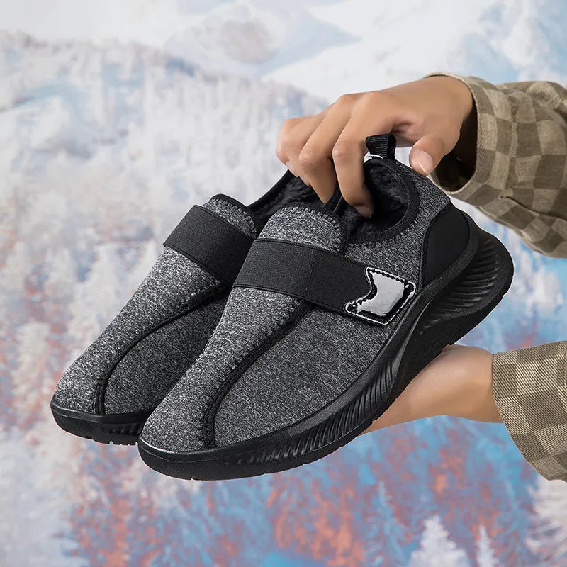 Women’s Fleece Lined Slip On Winter Shoes with Adjustable Strap