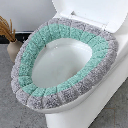 Cosy Plush Toilet Seat Cover with Stretch Fit