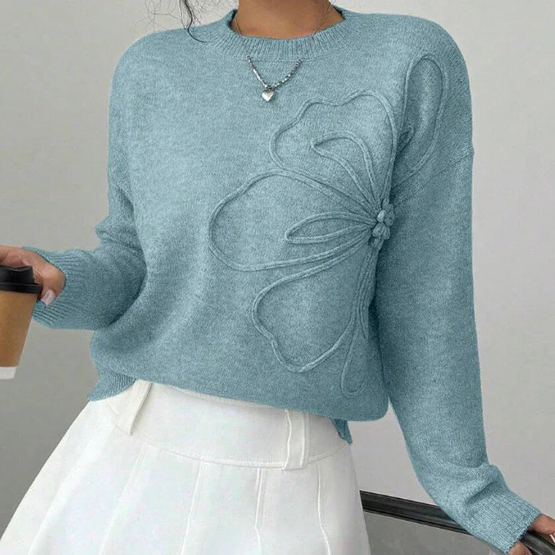 Women’s Soft Floral Detail Knit Jumper