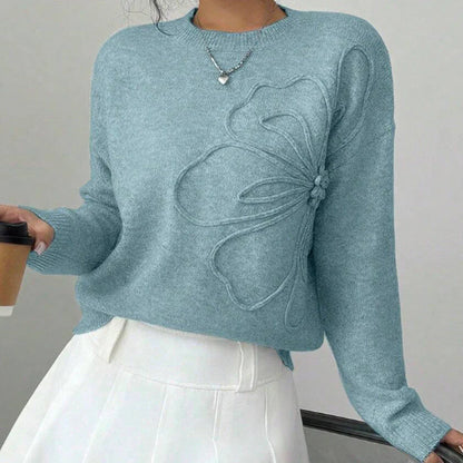 Women’s Soft Floral Detail Knit Jumper