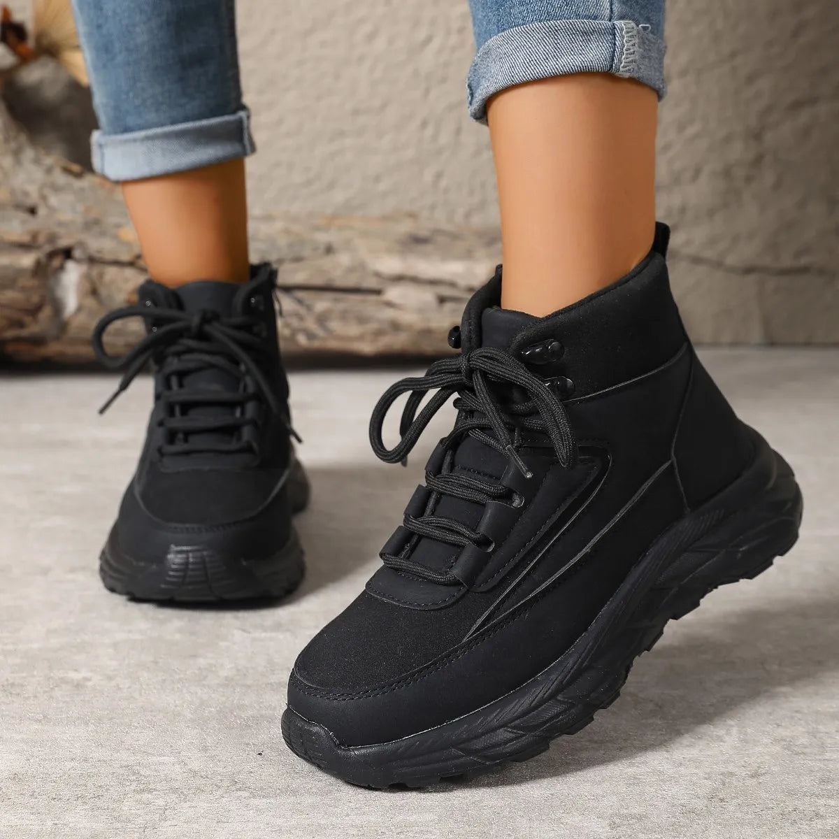Women's Winter Thick Cushioned Sole Ankle Boots