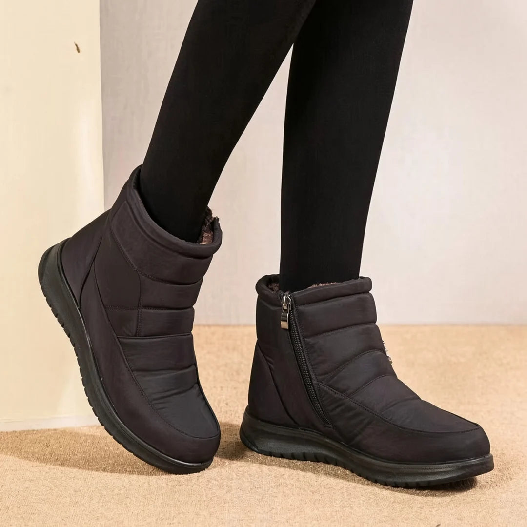 Women's Quilted Side Zip Ankle Boots