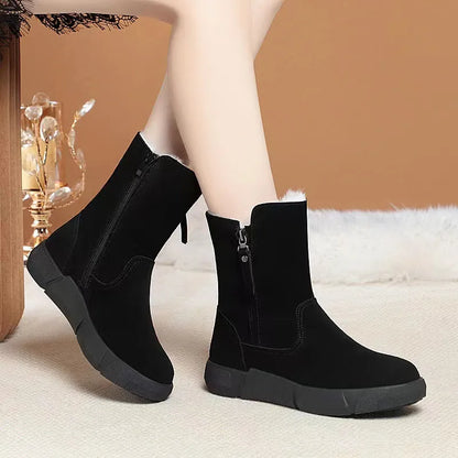 Women’s Waterproof Mid-Calf Snow Comfort Support Boots