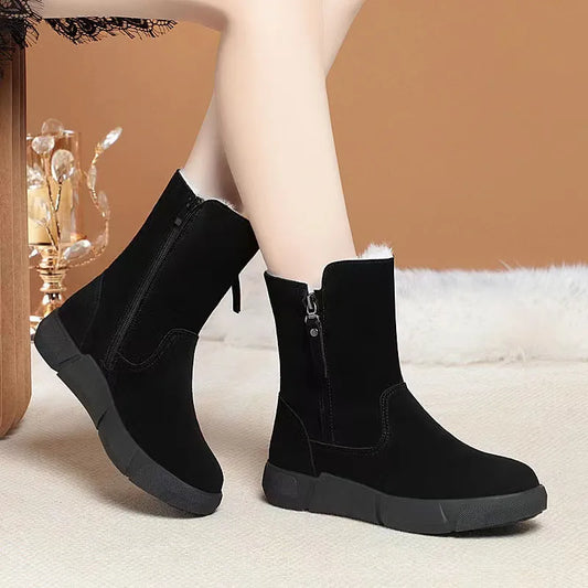 Women’s Waterproof Mid-Calf Snow Comfort Support Boots