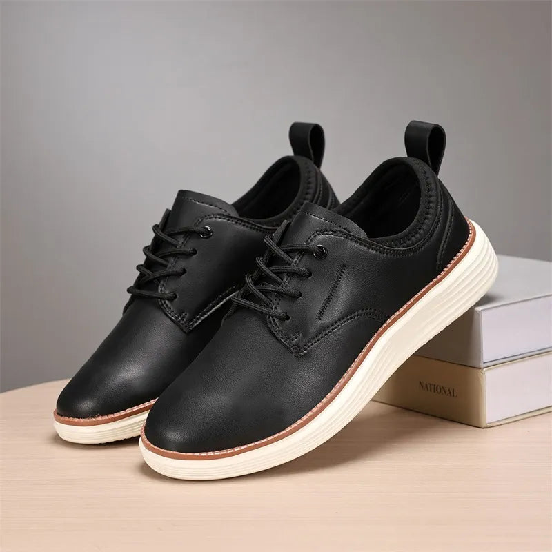 Men's Woven Brogue Lace Up Trainers