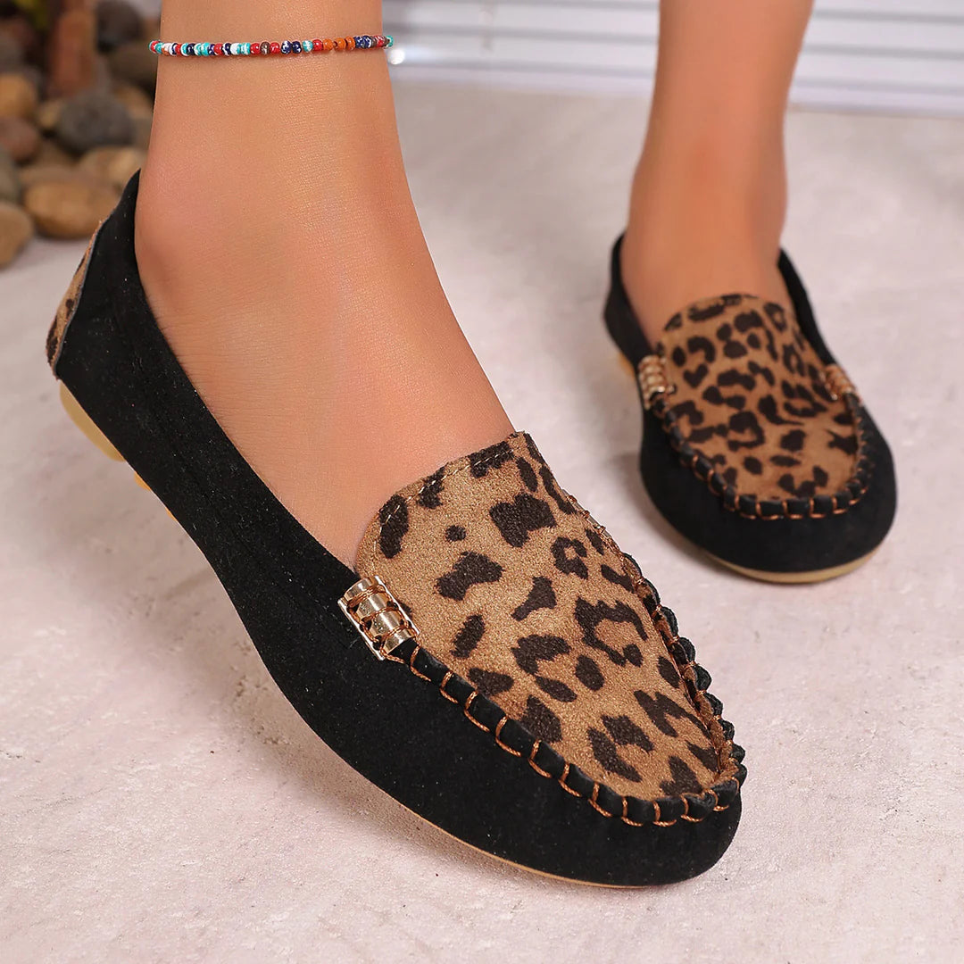 Women's Decorative Buckle Slip-On Loafers