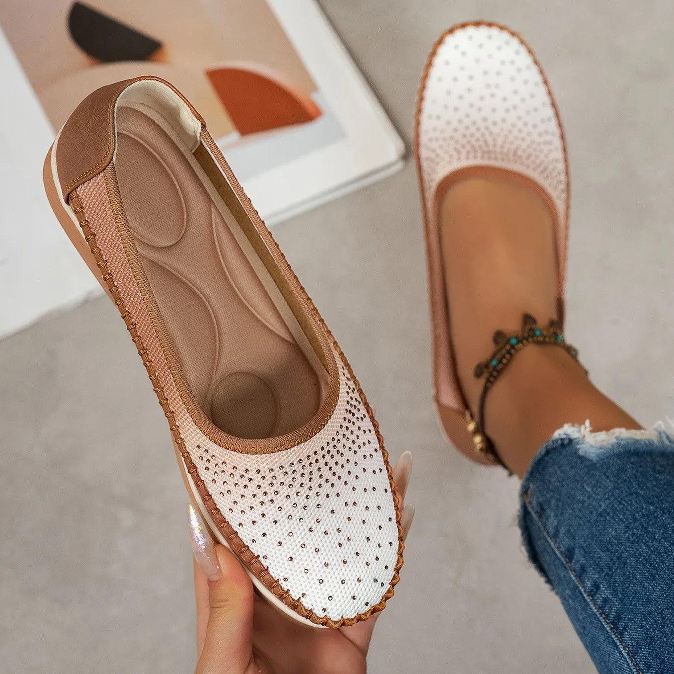 Women’s Breathable Cushioned Flat Loafers