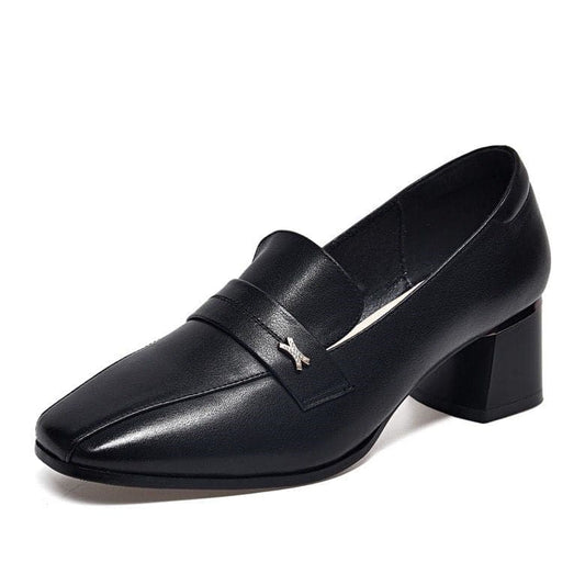 Women's Elegant Block Heel Ankle Shoes