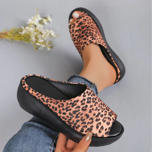 Women's Platform Wedge Slides