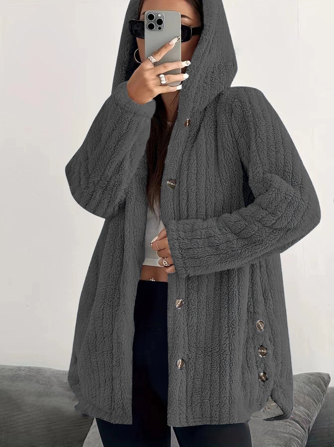 Women's Long Sleeve Winter Hooded Jacket