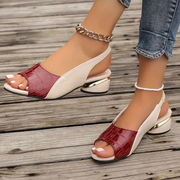 Women’s Croc-Embossed Slingback Comfort Slip-Ons