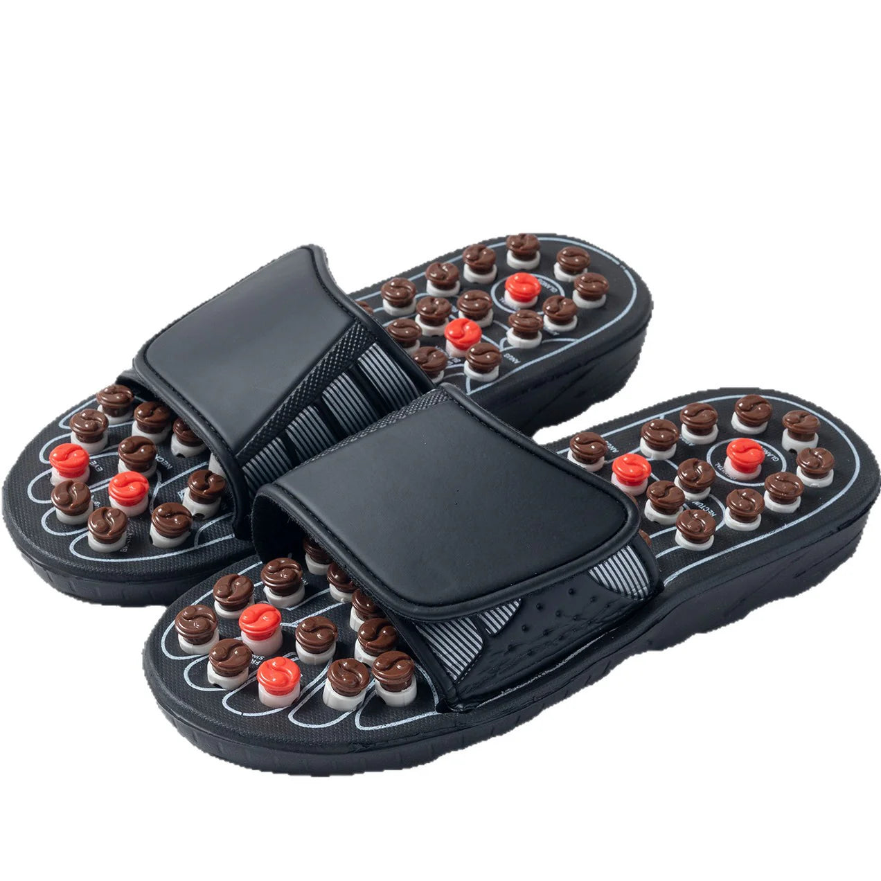 Men's Textured Footbed Slide Sandals