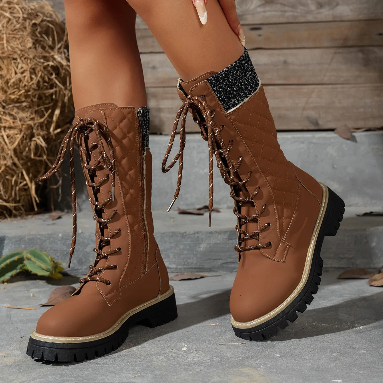 Women's Waterproof Cosy Faux Fur-Lined Winter Boots