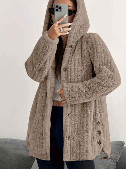 Women's Long Sleeve Winter Hooded Jacket