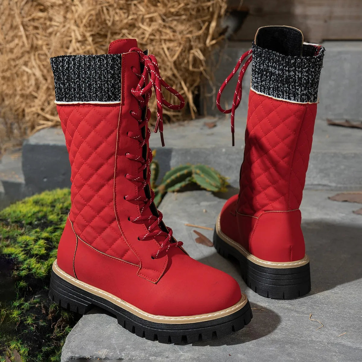Women's Waterproof Cosy Faux Fur-Lined Winter Boots
