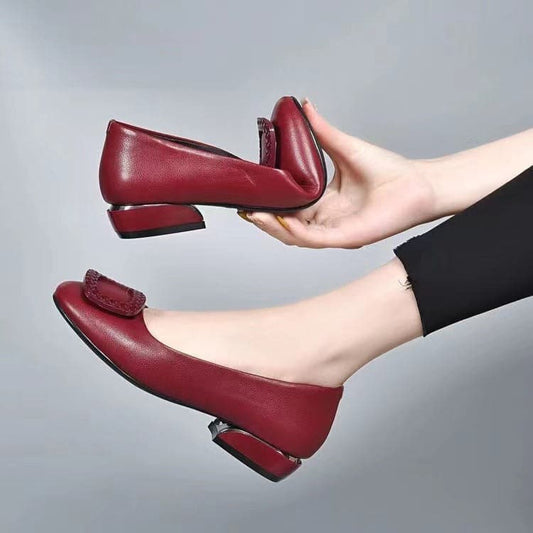 Women's Soft Leather-Look Slip-On Loafers