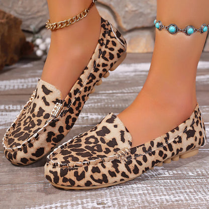 Women's Decorative Buckle Slip-On Loafers