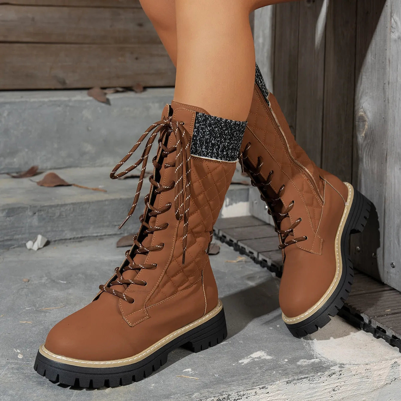 Women's Waterproof Cosy Faux Fur-Lined Winter Boots