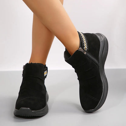 Women’s Thick-Soled Suede Martin Boots