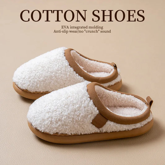 Cosy Sherpa Fleece Slip-On Slippers