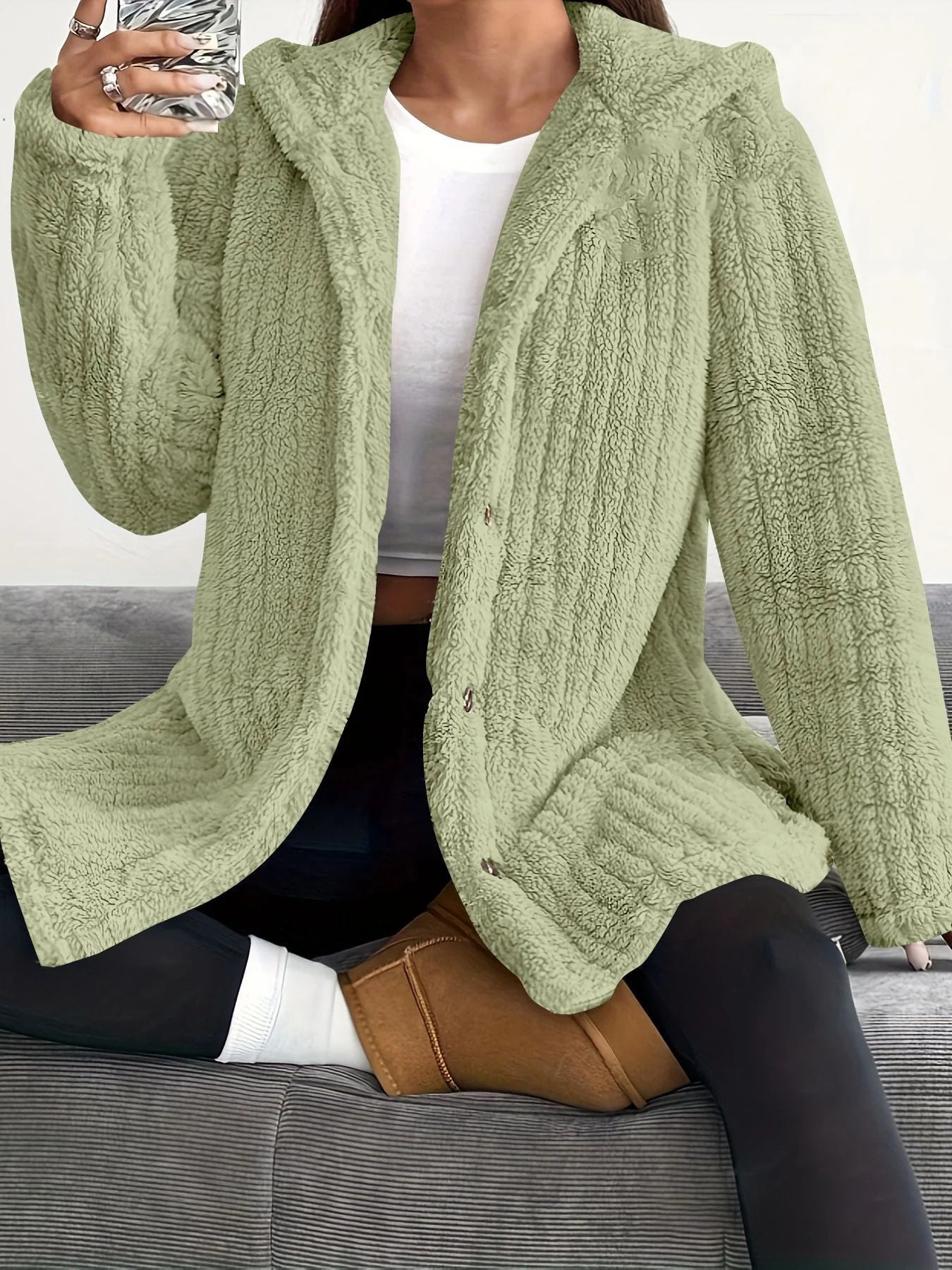 Women's Long Sleeve Winter Hooded Jacket
