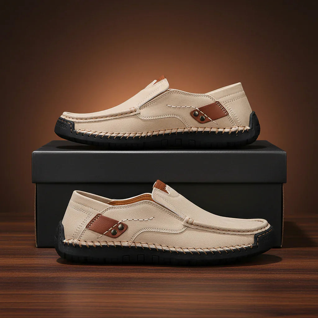 Men’s Contrast Stitch Loafers