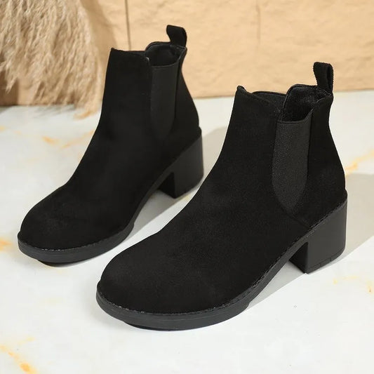 Women’s Chelsea Block-Heel Ankle Boots