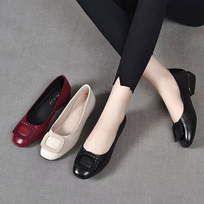 Women's Soft Leather-Look Slip-On Loafers