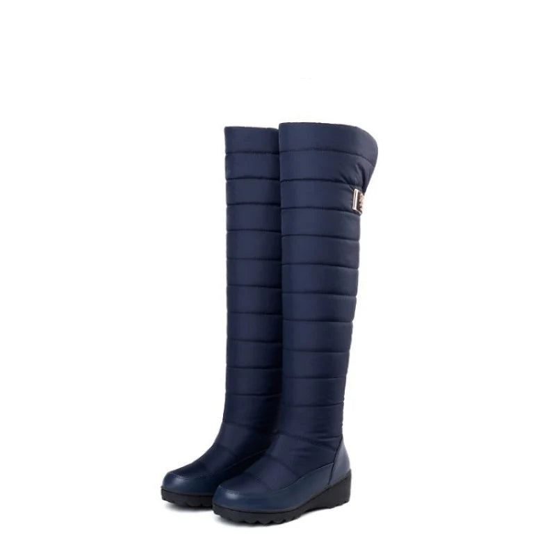 Women's Quilted Pull On Tall Boots