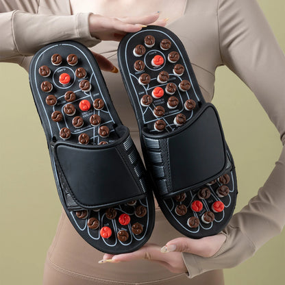 Men's Textured Footbed Slide Sandals