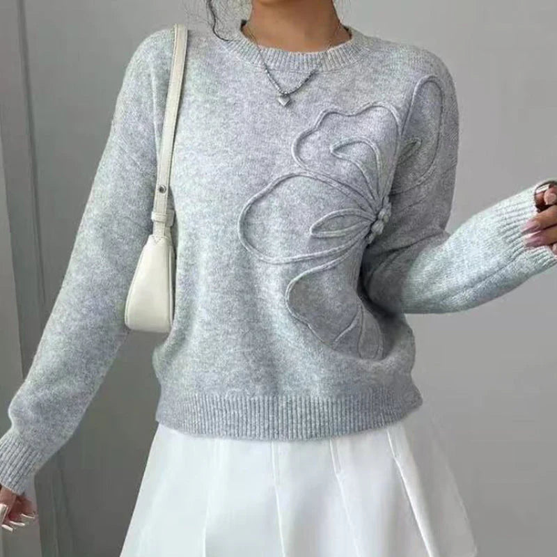 Women’s Soft Floral Detail Knit Jumper