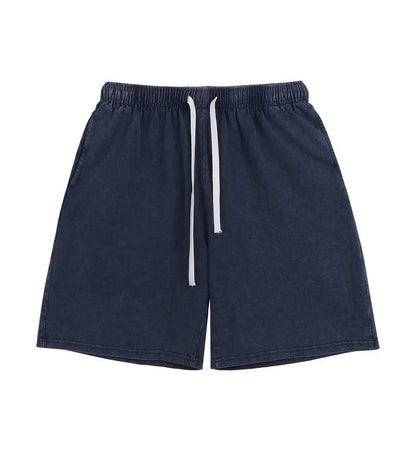 Men’s Acid-Wash Drawstring Shorts