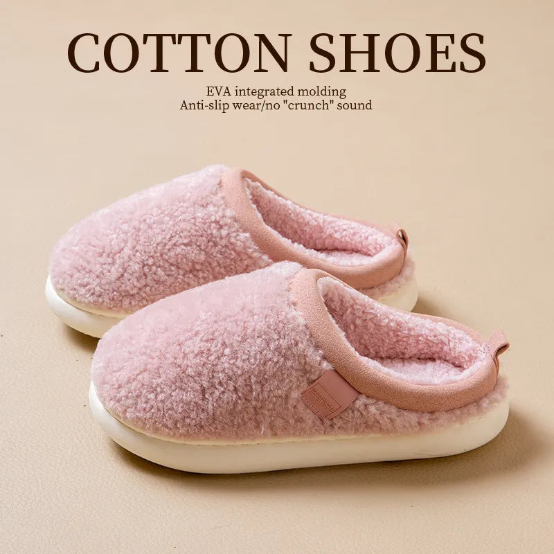 Cosy Sherpa Fleece Slip-On Slippers