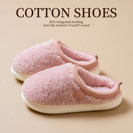 Cosy Sherpa Fleece Slip-On Slippers