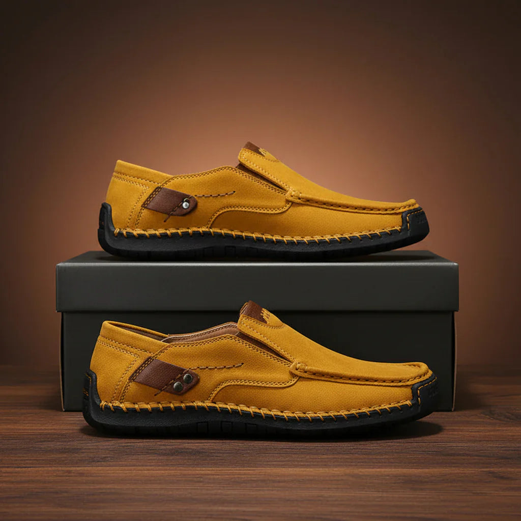 Men’s Contrast Stitch Loafers