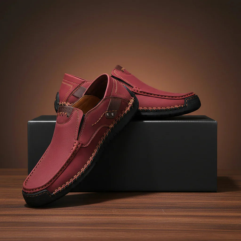 Men’s Contrast Stitch Loafers
