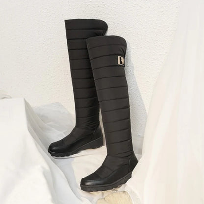 Women's Quilted Pull On Tall Boots