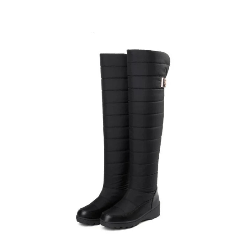 Women's Quilted Pull On Tall Boots